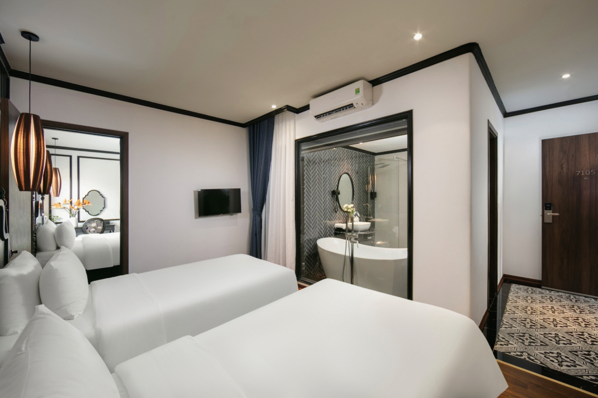 Family Connecting Room – luxury accommodations in Hanoi Old Quarter at Hotel Château de Hanoi